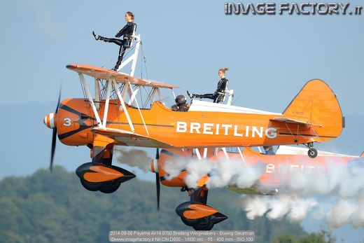 2014-09-06 Payerne Air14 0790 Breitling Wingwalkers - Boeing Stearman
